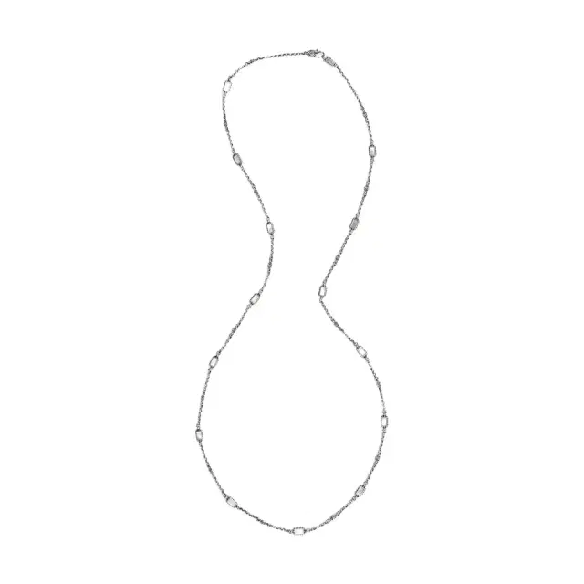 Konstantino Konstantino Hestia Sterling Silver Mother-of-Pearl Station Necklace by The Solist