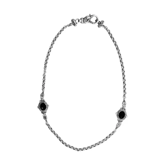 Konstantino Konstantino Sterling Silver Onyx Necklace by The Solist