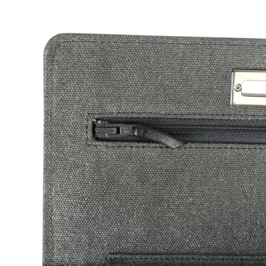 Chanel Chanel "Space Charms" Reissue Wallet On Chain Dark Grey Coated Canvas Ruthenium Hardware | Thumbnail 8