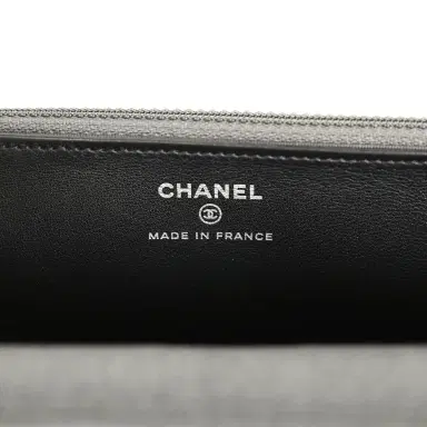Chanel Chanel "Space Charms" Reissue Wallet On Chain Dark Grey Coated Canvas Ruthenium Hardware | Thumbnail 10