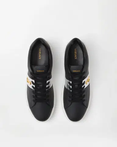 Versace Greca Embellished Sneakers | Thumbnail 2