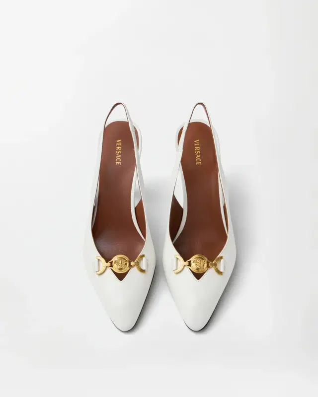 Versace Clelia Nappa Slingbacks 90 mm