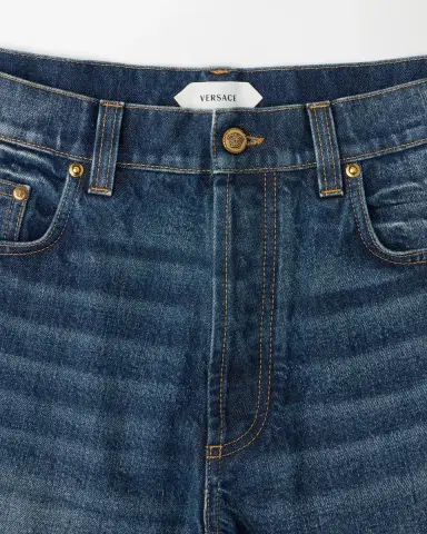 Versace Straight Jeans with Embroidered Detail | Thumbnail 2
