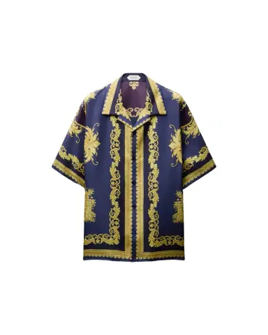 Versace Printed Silk Twill Regular Shirt | Thumbnail 1