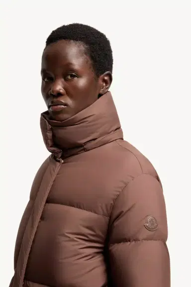 Moncler Ornement Hooded Long Down Jacket | Thumbnail 4