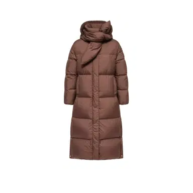 Moncler Ornement Hooded Long Down Jacket | Thumbnail 1
