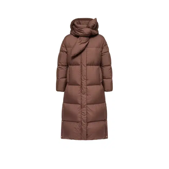 Moncler Ornement Hooded Long Down Jacket