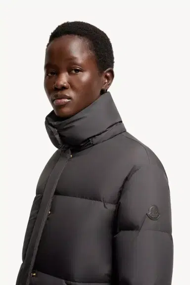 Moncler Ornement Hooded Long Down Jacket | Thumbnail 4