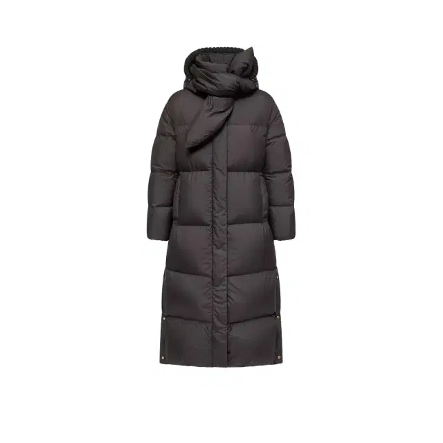 Moncler Ornement Hooded Long Down Jacket