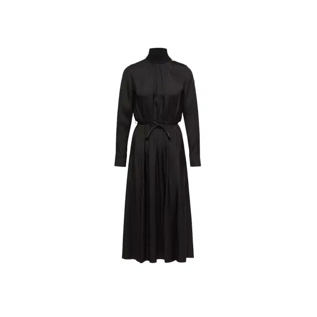 Moncler Leather Logo Long Dress