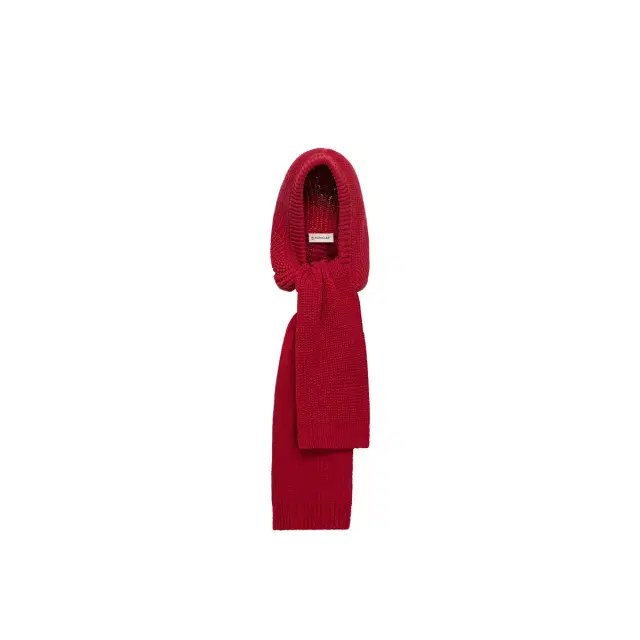 Moncler Wool & Cashmere Blend Hooded Scarf