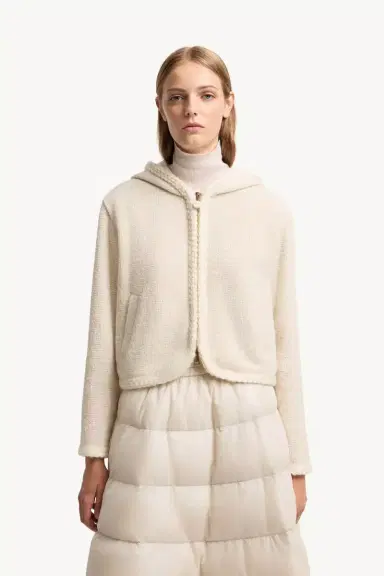 Moncler Waffle Knit Zip-up Hoodie | Thumbnail 5
