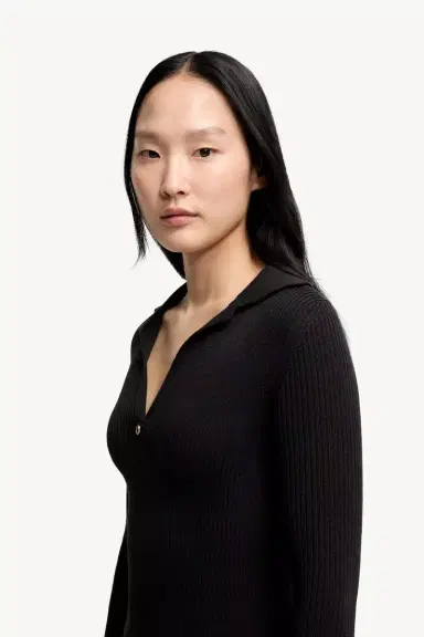 Moncler Wool Blend Knee-length Polo Dress | Thumbnail 4
