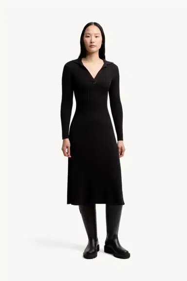 Moncler Wool Blend Knee-length Polo Dress | Thumbnail 5
