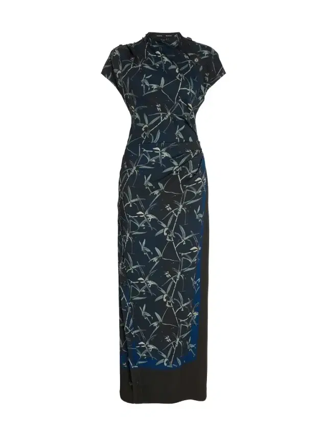 Proenza Schouler Anais Printed Stretch Cady Maxi Dress
