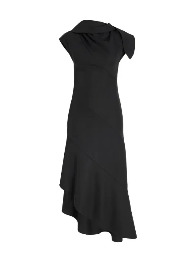 Elodine Tropical Wool Midi Dress