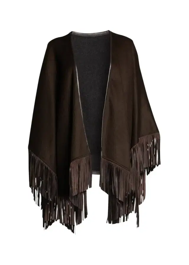 Sofia Cashmere Reversible Fringe Cashmere Cape