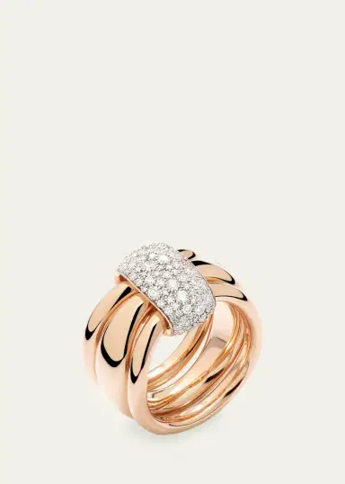 Pomellato Together 18K Rose Gold Diamond Ring | Thumbnail 2