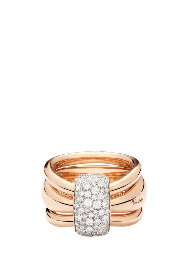 Pomellato Together 18K Rose Gold Diamond Ring
