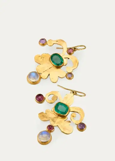 JUDY GEIB 18K Jester-Shape Drop Earrings | Thumbnail 3