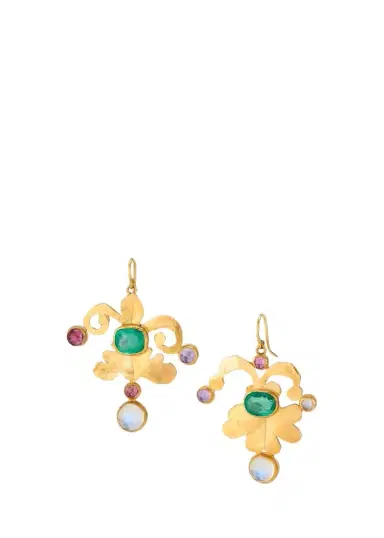 JUDY GEIB 18K Jester-Shape Drop Earrings | Thumbnail 1
