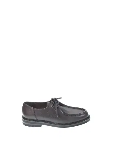 Bergdorf Goodman Men's Leather Moc-Toe Derby Shoes | Thumbnail 2