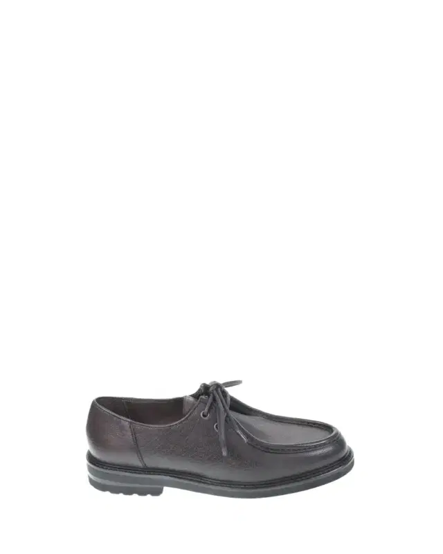 Bergdorf Goodman Men's Leather Moc-Toe Derby Shoes