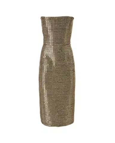 Carolina Herrera Strapless Embellished Midi Dress | Thumbnail 2