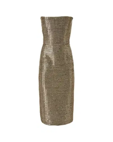 Carolina Herrera Strapless Embellished Midi Dress | Thumbnail 1