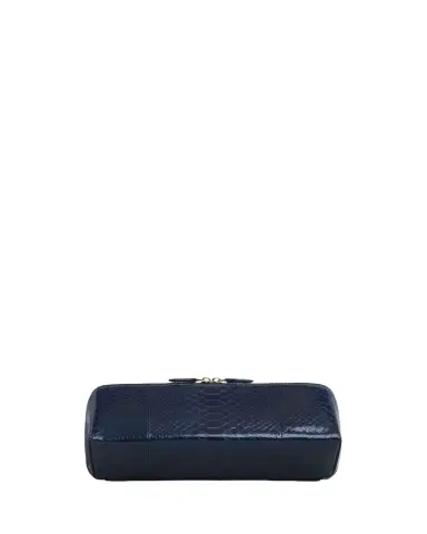 Alaïa Delta Snakeskin Leather Clutch Bag | Thumbnail 1