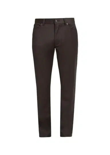 Zegna Men's Wool Flannel Straight Fit Five-Pocket Pants | Thumbnail 1