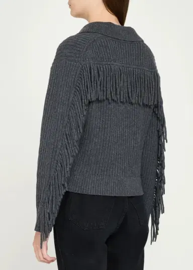 Simkhai Natalia Rib-Knit Fringe Sweater | Thumbnail 3