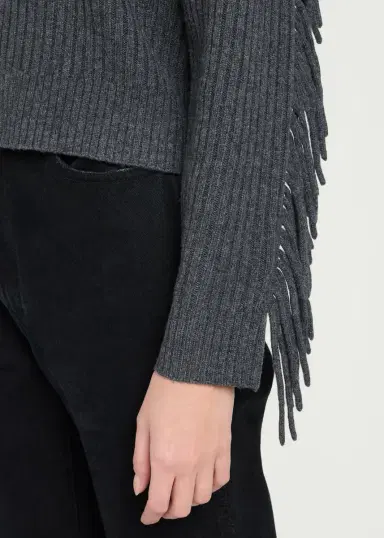 Simkhai Natalia Rib-Knit Fringe Sweater | Thumbnail 5