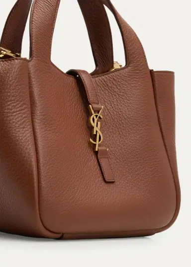 Saint Laurent Le 5 à 7 Bea Mini Tote Bag in Grained Leather | Thumbnail 10