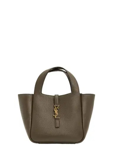 Saint Laurent Le 5 à 7 Bea Mini Tote Bag in Grained Leather | Thumbnail 1