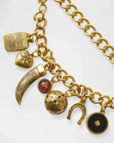Veronica Beard Western Chain Belt with Removable Charm Bracelet | Thumbnail 2
