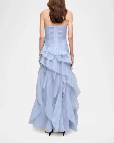 Aje Canyon Strapless Tiered Ruffle Gown | Thumbnail 3