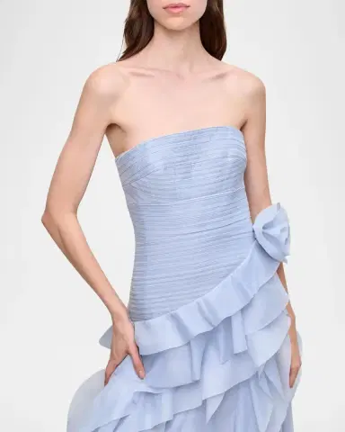 Aje Canyon Strapless Tiered Ruffle Gown | Thumbnail 5