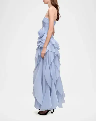 Aje Canyon Strapless Tiered Ruffle Gown | Thumbnail 6