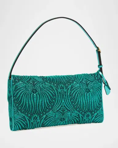 Valentino Garavani Devain Metallic Jacquard Top-Handle Bag | Thumbnail 3