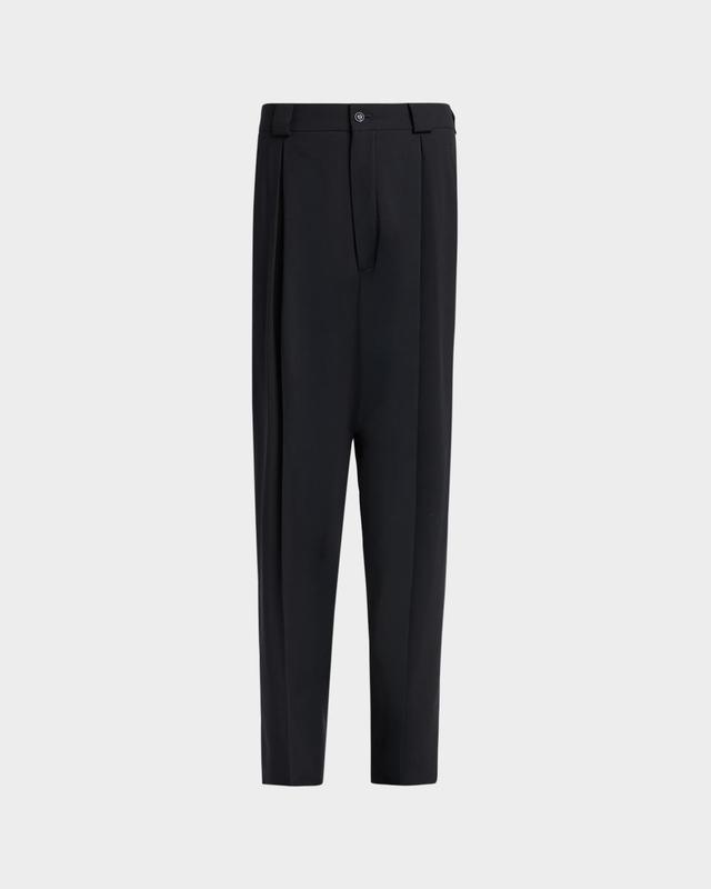 Giorgio Armani Men's Virgin Wool-Blend Straight-Leg Trousers