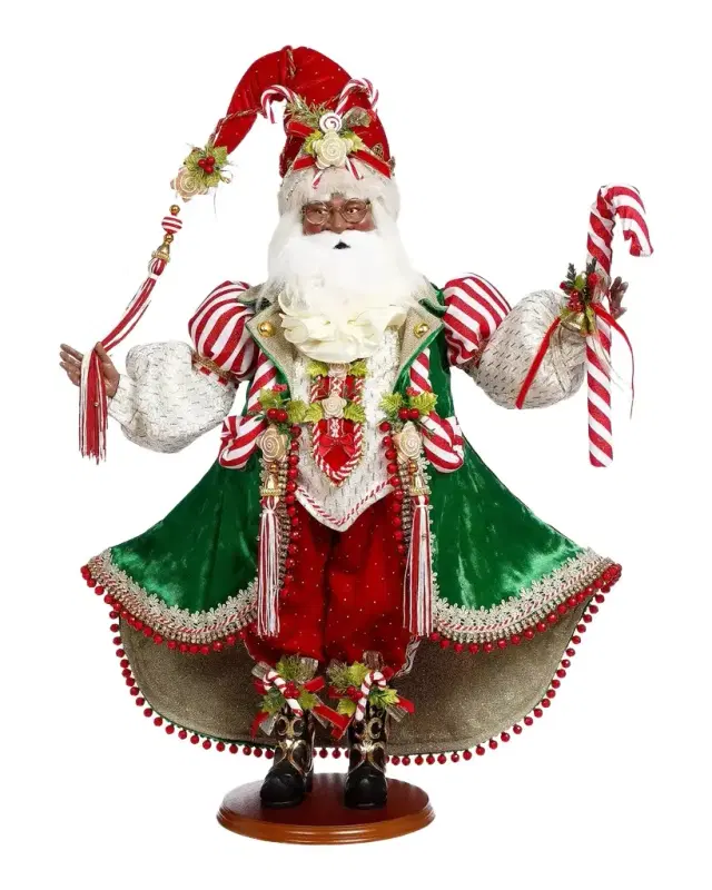 Mark Roberts Candy Cane & Cookie Santa Figure