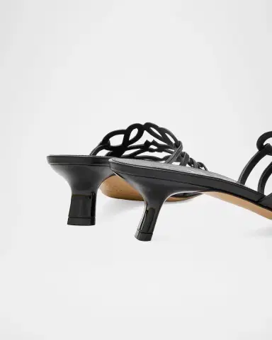 Loewe Petal Anagram Leather Caged Mule Sandals | Thumbnail 3