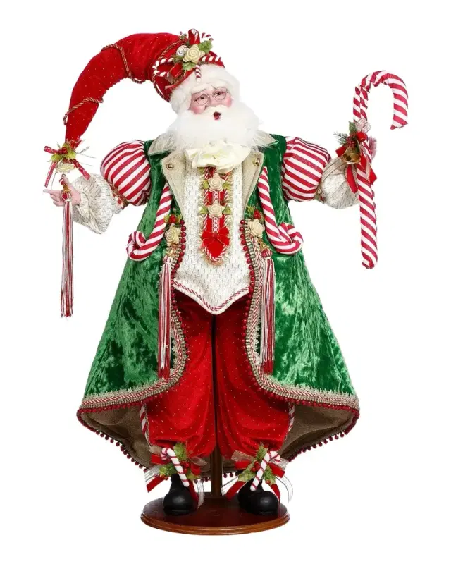 Mark Roberts Candy Cane & Cookie Santa Figure