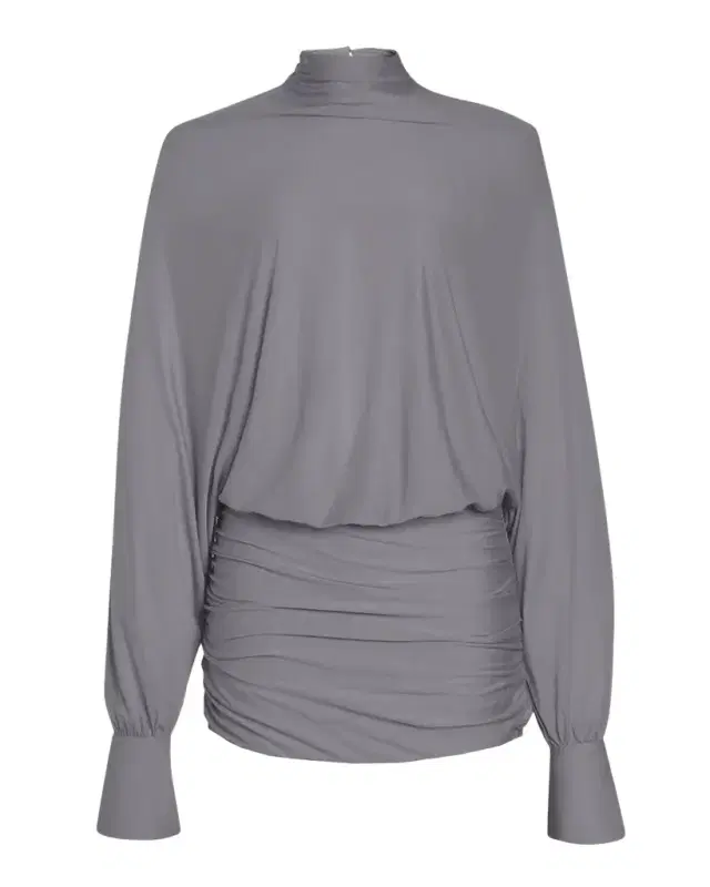 Jensine Mock-Neck Mini Dress