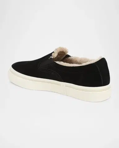Vince Blair Suede & Shearling Slip-On Sneakers | Thumbnail 3 Vince Blair Suede & Shearling Slip-On Sneakers | Thumbnail 3