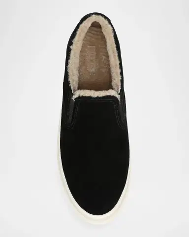 Vince Blair Suede & Shearling Slip-On Sneakers | Thumbnail 4 Vince Blair Suede & Shearling Slip-On Sneakers | Thumbnail 4