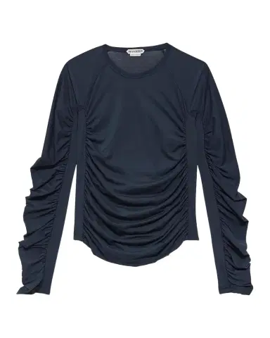 JW Anderson Ruched Cotton-Blend Jersey Top | Thumbnail 1