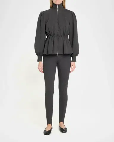 Toccin Ida Zip-Front Peplum Jacket | Thumbnail 2