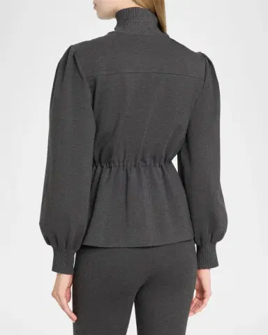 Toccin Ida Zip-Front Peplum Jacket | Thumbnail 3